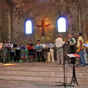 Audition dans l'abbatiale - Derniers préparatifs avant l'audition